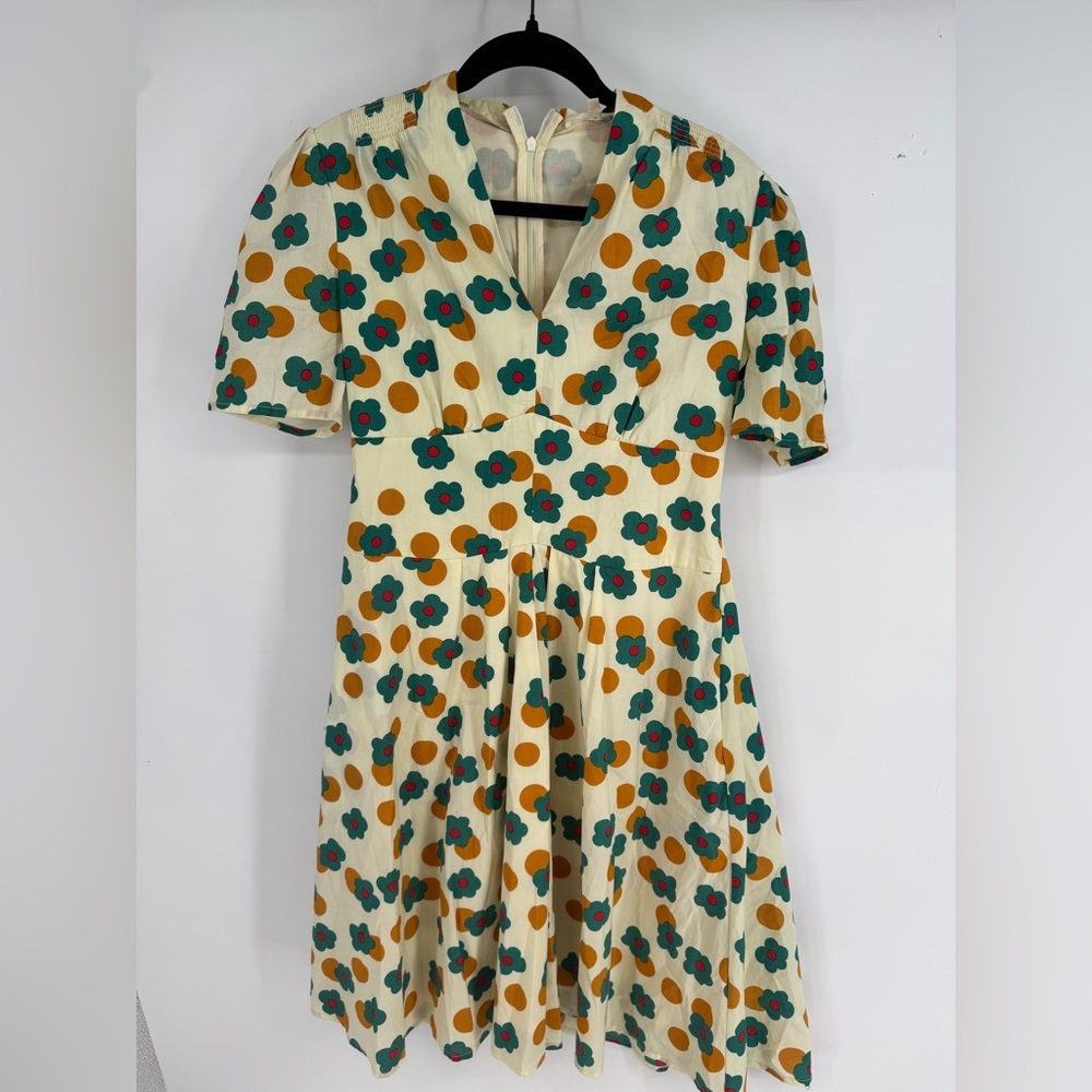 Saint Geraldine Retro Pin Up 50s Casual Vintage Floral Print Women's Dress